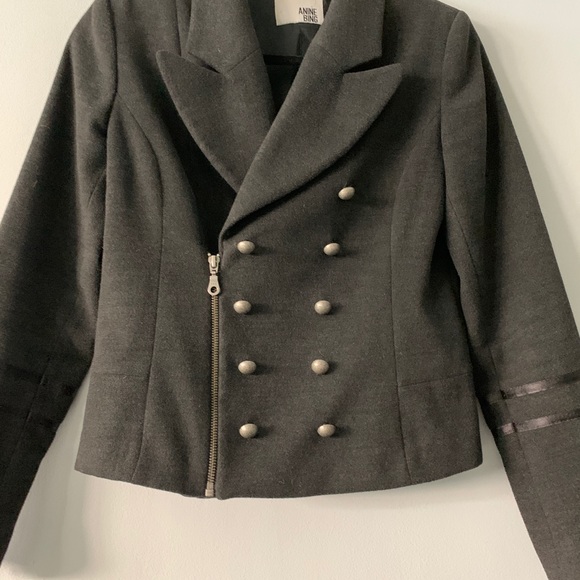 Anine Bing Crop Military Style Wool Jacket XS - Picture 7 of 13